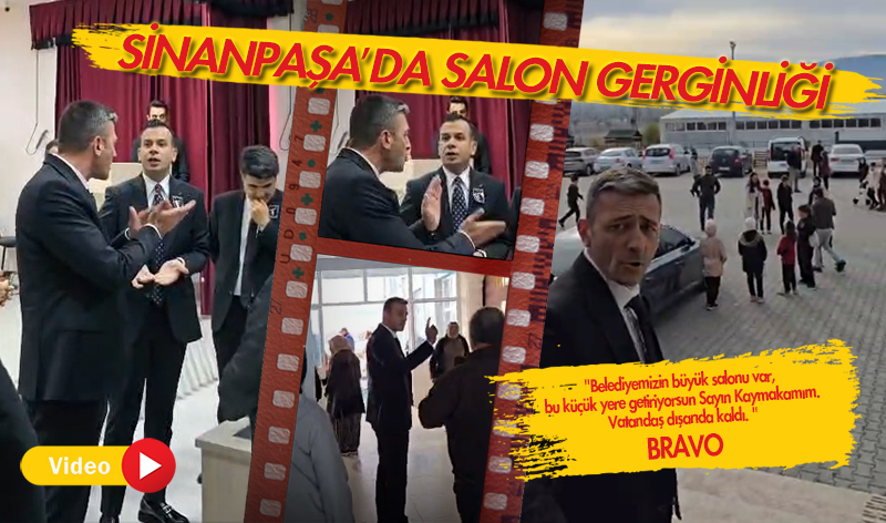 Sinanpaşa’da 10 Kasım Anma Programında salon Gerginliği